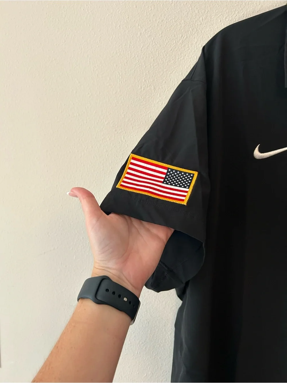 Nike Black LSU Tigers Polo with Embroidered Patch